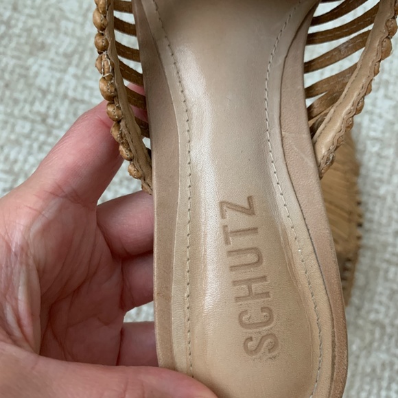 Schutz Woven Mules Size 5 - Picture 5 of 5